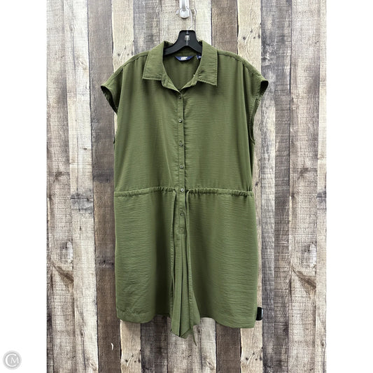 Romper By Lands End In Green, Size: Xl