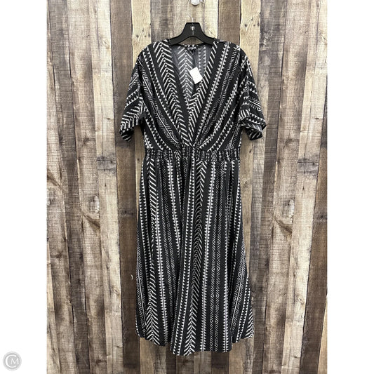 Dress Casual Maxi By Bloomchic In Black & White, Size: L