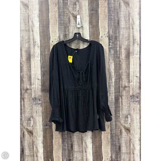 Top Long Sleeve By Torrid In Black, Size: 2x