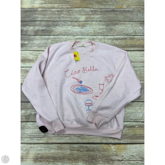 Top Long Sleeve By Project Social Tee In Pink, Size: Xl