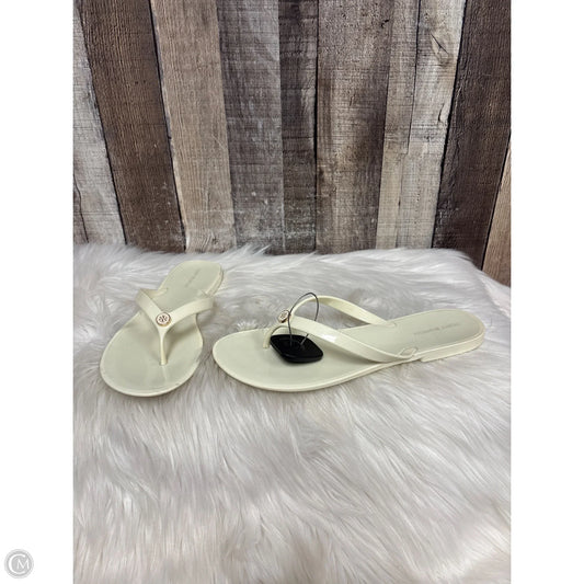 Sandals Designer By Tory Burch In Cream, Size: 9