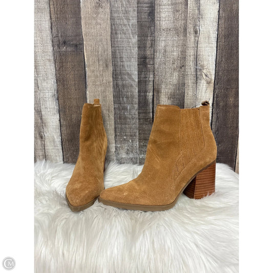 Boots Ankle Heels By Marc Fisher In Brown, Size: 8