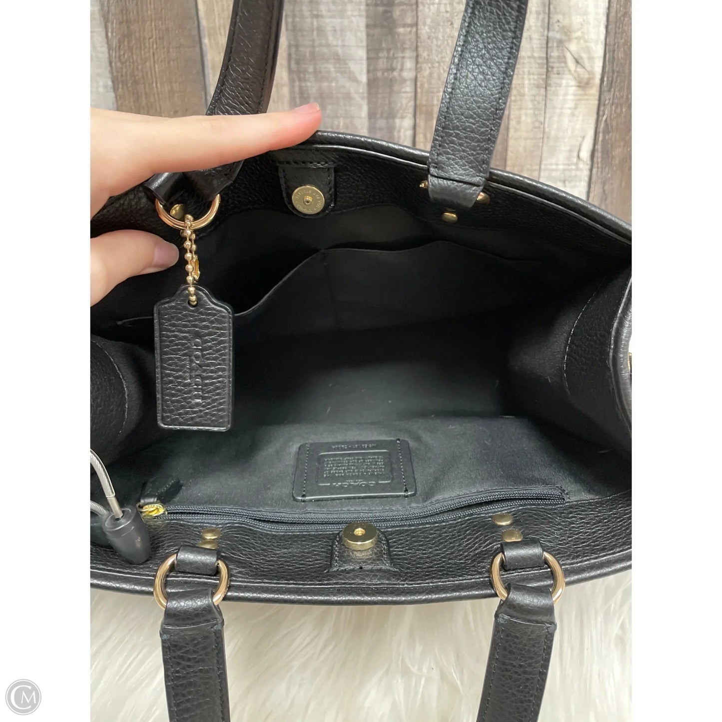 Handbag Designer By Coach, Size: Medium