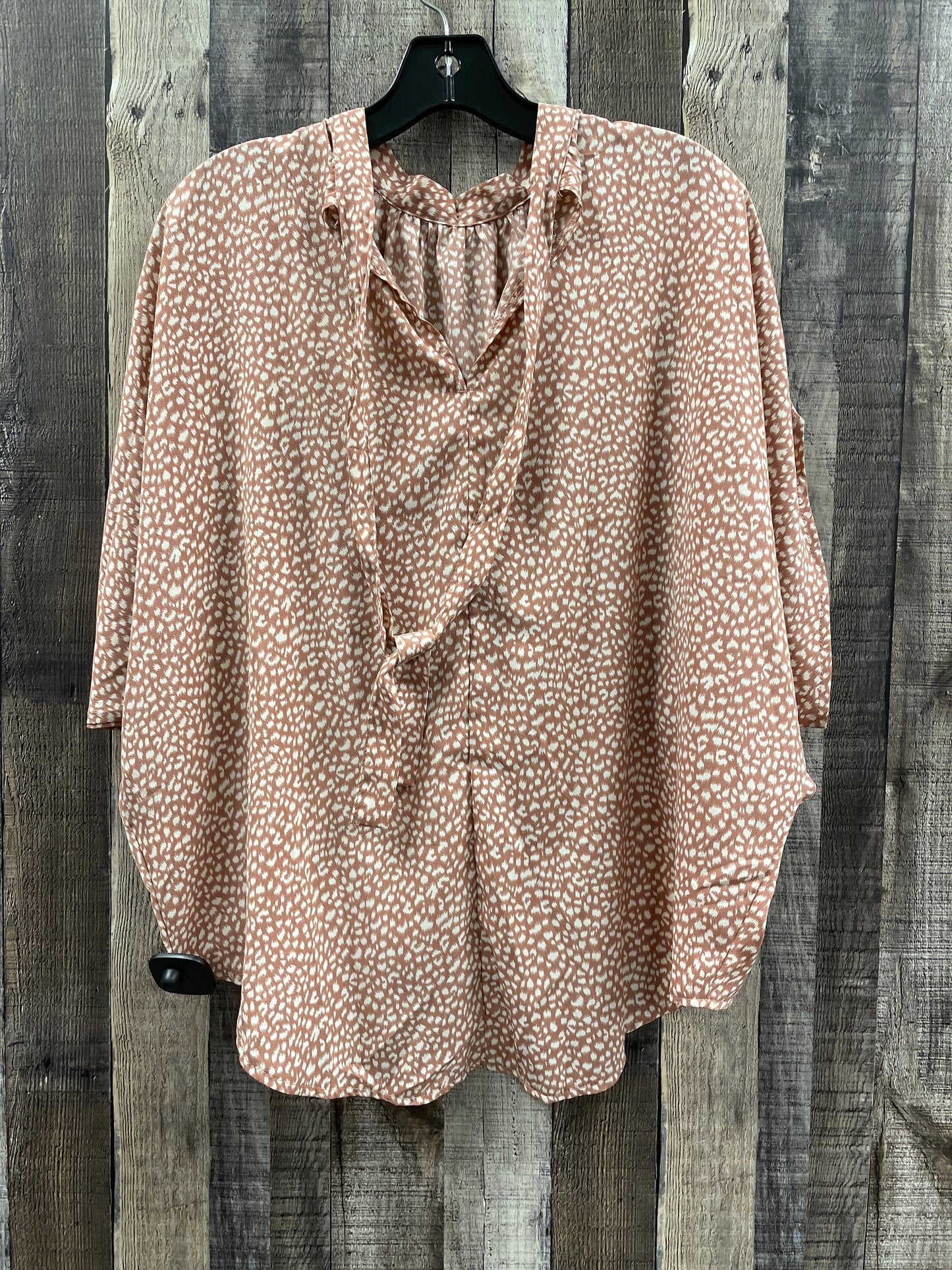 Top Short Sleeve By Shein In Pink, Size: M