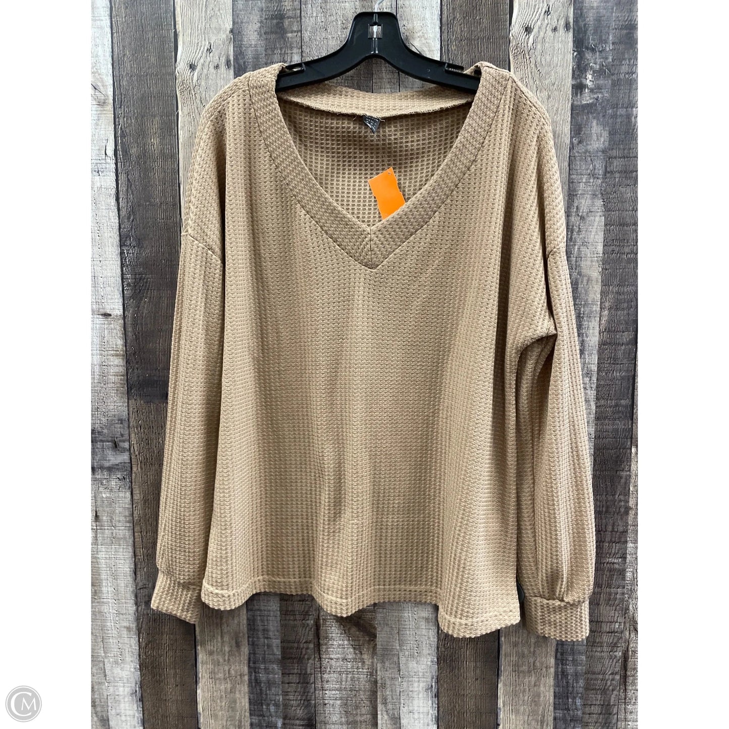 Top Long Sleeve By Shein In Brown, Size: M