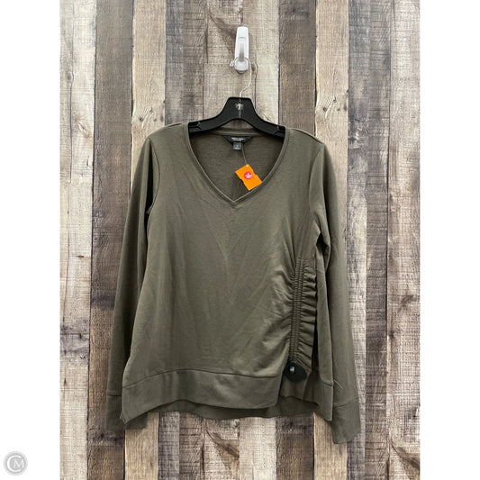 Top Long Sleeve By Simply Vera In Green, Size: S