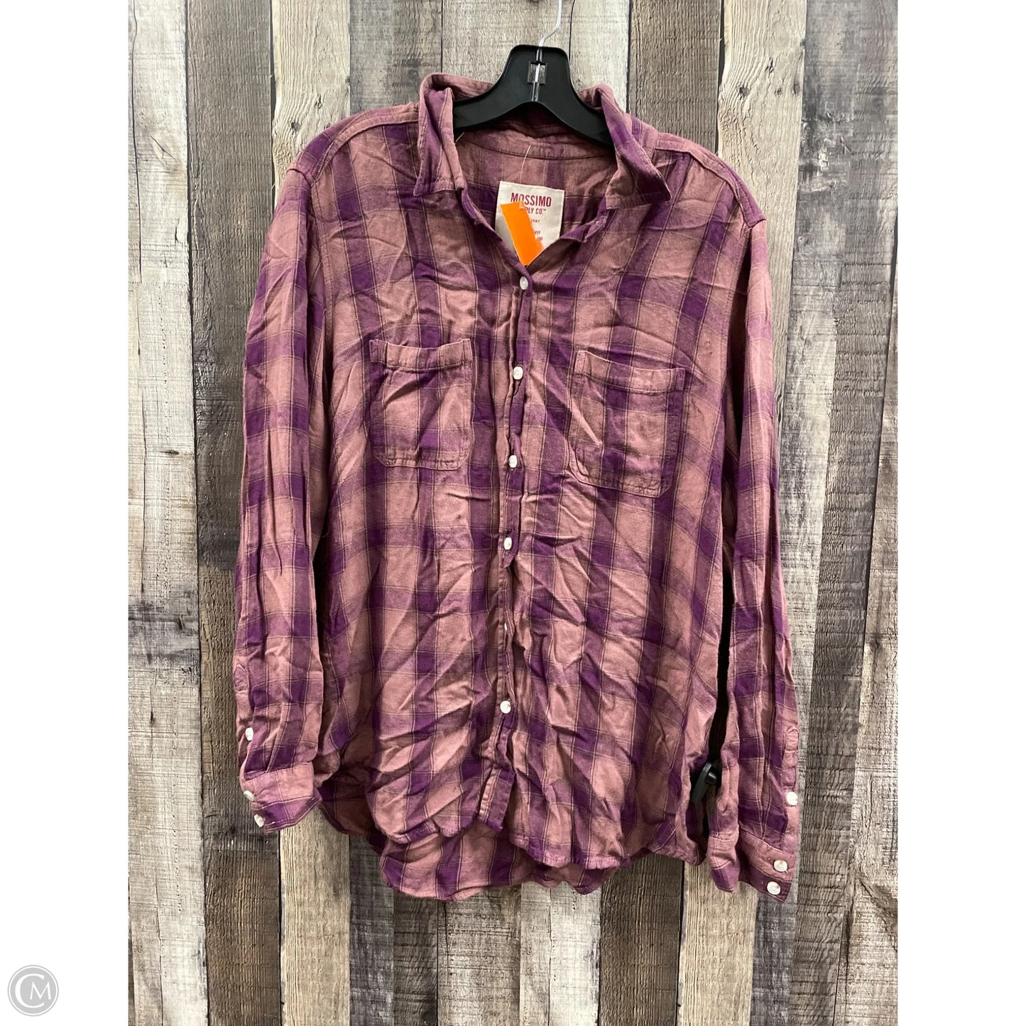 Top Long Sleeve By Mossimo In Pink, Size: L
