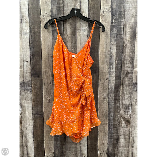 Romper By Lush In Orange, Size: M