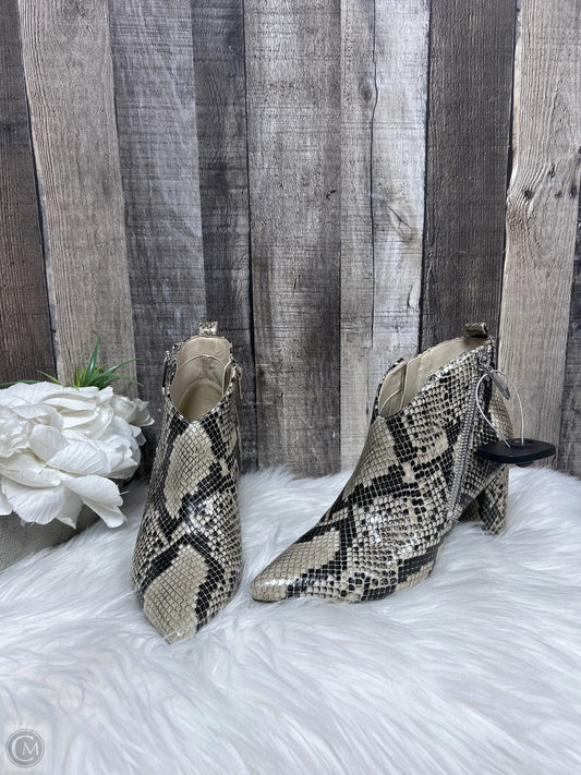 Boots Ankle Heels By Marc Fisher In Snakeskin Print, Size: 6