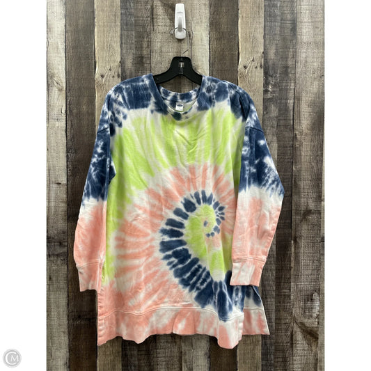 Sweatshirt Crewneck By Old Navy In Tie Dye Print, Size: S