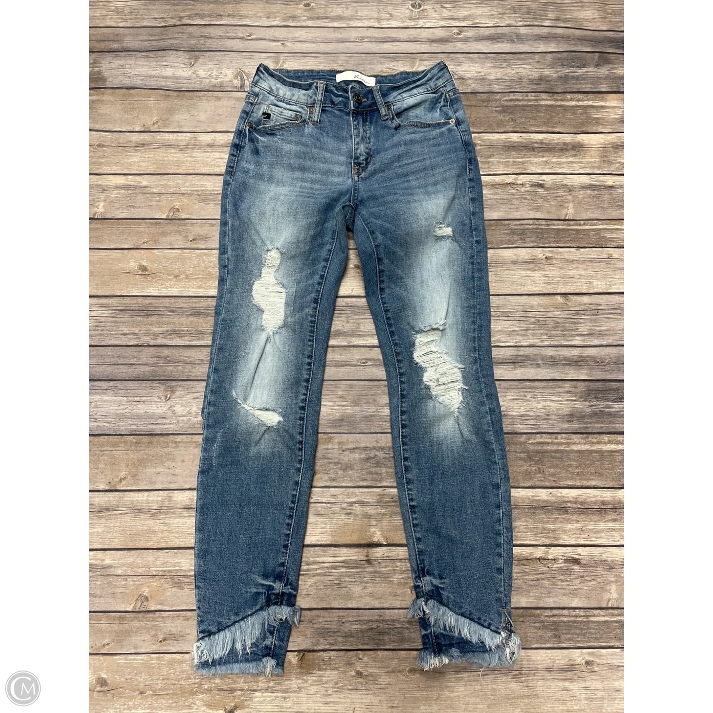 Jeans Skinny By Kancan In Blue, Size: 4