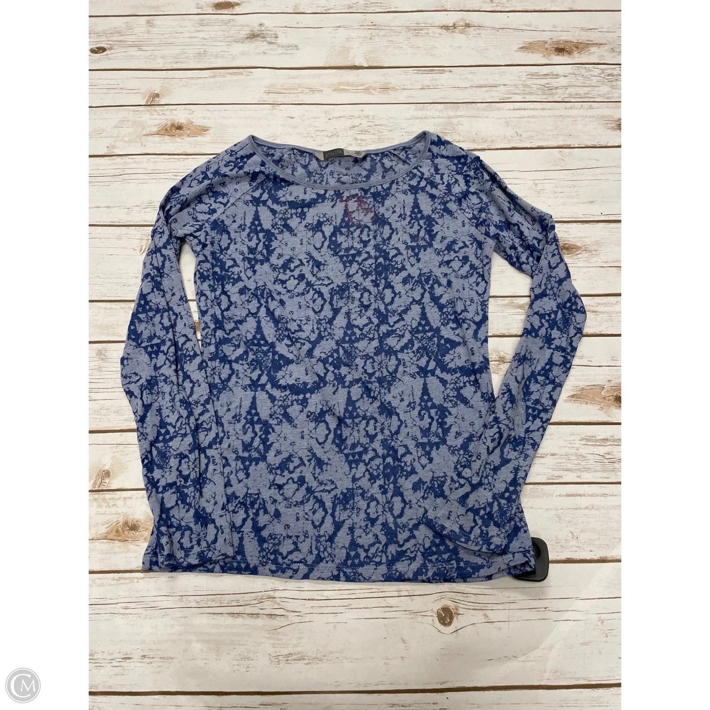 Athletic Top Long Sleeve Crewneck By Athleta In Blue, Size: S