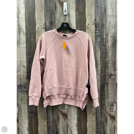 Sweatshirt Crewneck By Who What Wear In Pink, Size: S