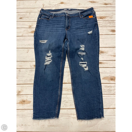 Jeans Skinny By Old Navy In Blue Denim, Size: 18