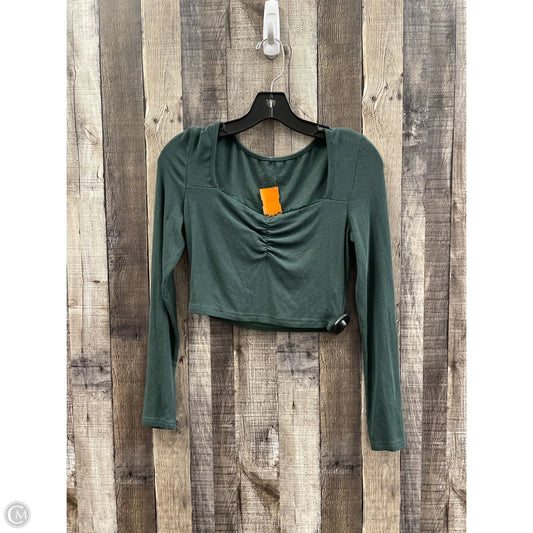 Top Long Sleeve By Shein In Green, Size: S