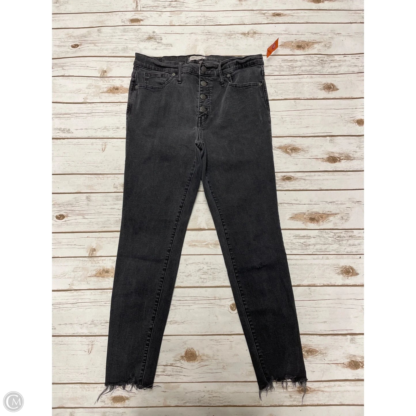 Jeans Skinny By Madewell In Grey Denim, Size: 14