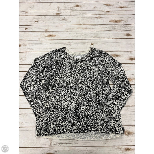 Top Long Sleeve By Croft And Barrow In Black & White, Size: 2x