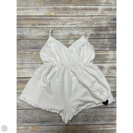 Romper By American Eagle In Ivory, Size: L