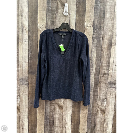 Top Long Sleeve By White House Black Market In Blue, Size: L