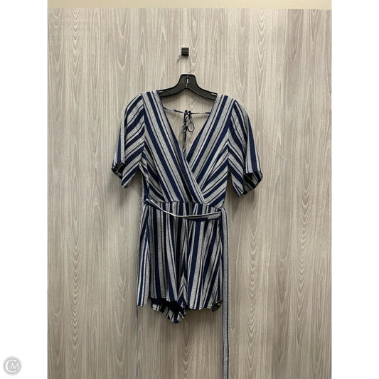 Romper By Altard State In Blue & White, Size: S