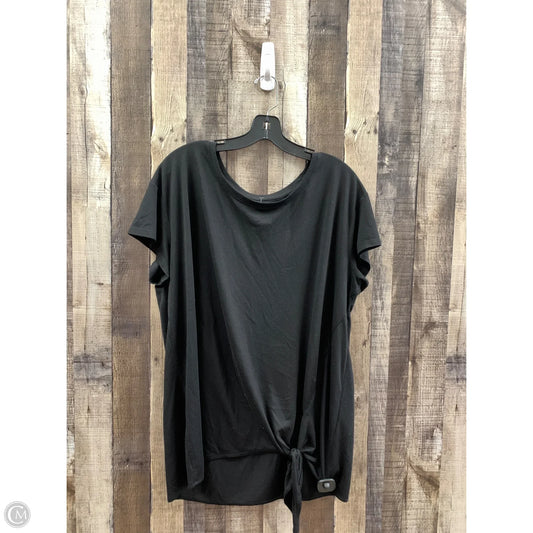 Athletic Top Short Sleeve By Xersion In Black, Size: 1x