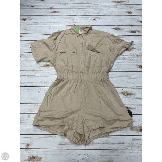 Romper By Abercrombie And Fitch In Tan, Size: S