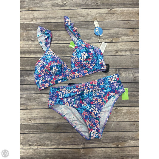 Swimsuit 2pc By Cupshe In Floral Print, Size: L