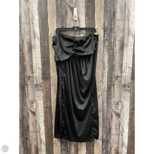 Skirt Maxi By Shein In Black, Size: 1x