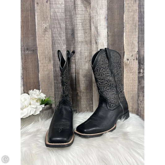 Boots Western By Ariat In Black, Size: 9