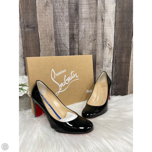 Shoes Luxury Designer By Christian Louboutin In Black, Size: 7.5