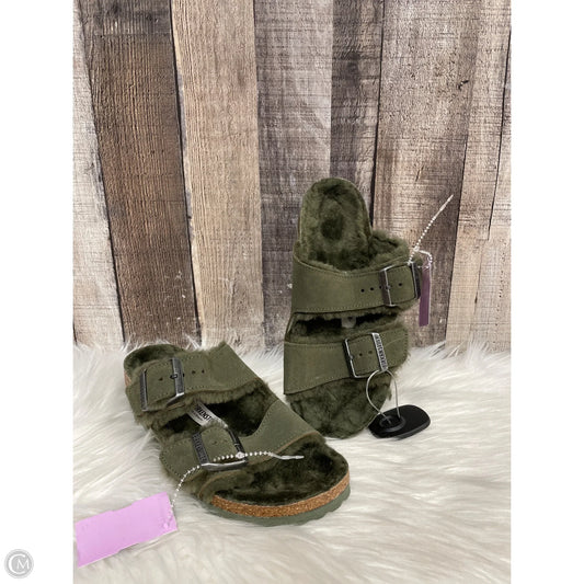 Sandals Flats By Birkenstock In Green, Size: 6