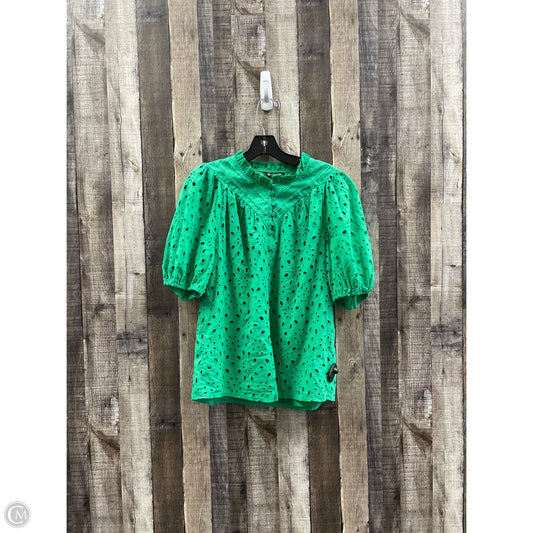 Top Short Sleeve By Cme In Green, Size: S
