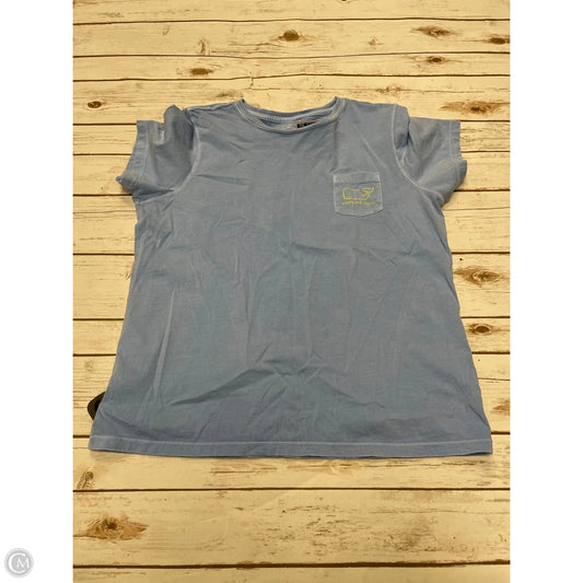 Top Short Sleeve Basic By Vineyard Vines In Blue, Size: L