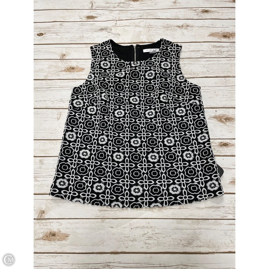 Blazer By Chicos In Black & White, Size: L