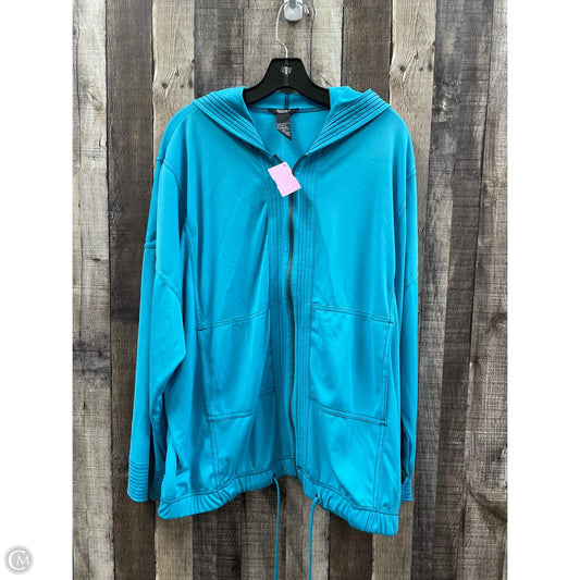Athletic Jacket By Cme In Teal, Size: 3x