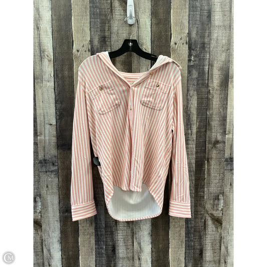 Top Long Sleeve By Faherty In Striped Pattern, Size: S