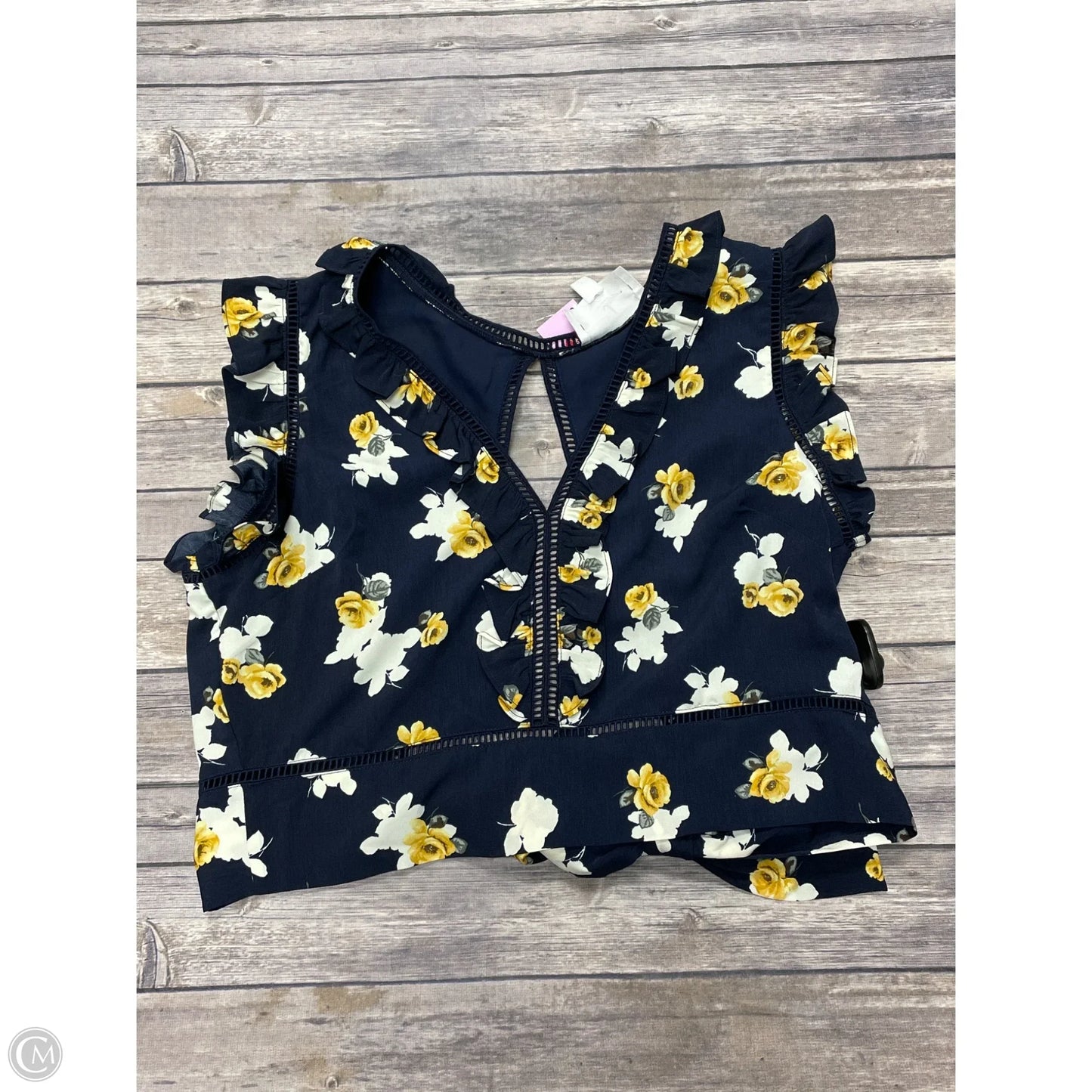 Top Short Sleeve By Joa In Floral Print, Size: L