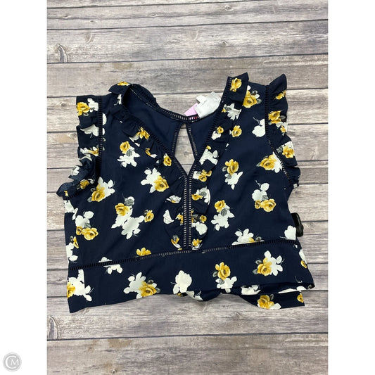 Top Short Sleeve By Joa In Floral Print, Size: L