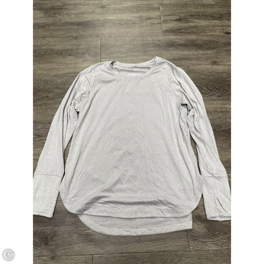 Athletic Top Long Sleeve Crewneck By Athleta In Grey, Size: L
