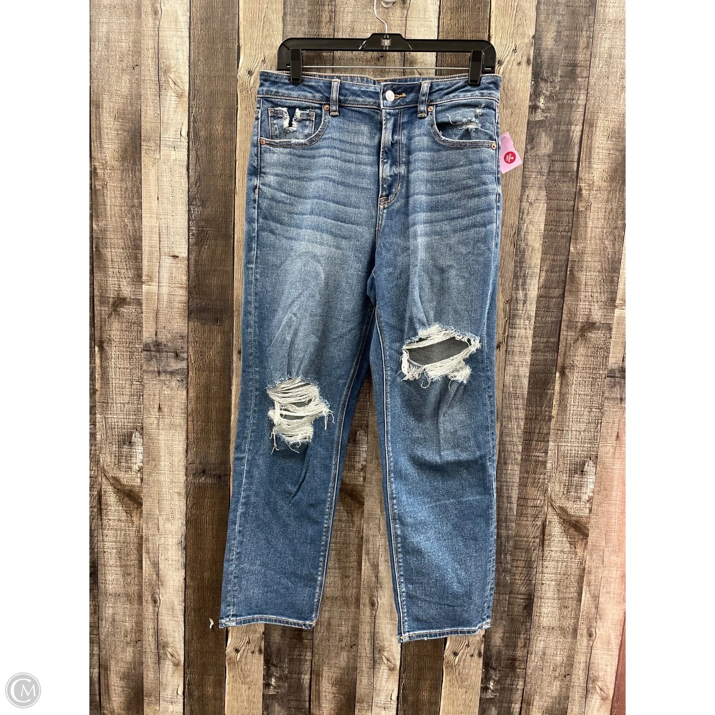 Athletic Leggings By American Eagle In Blue Denim, Size: 10