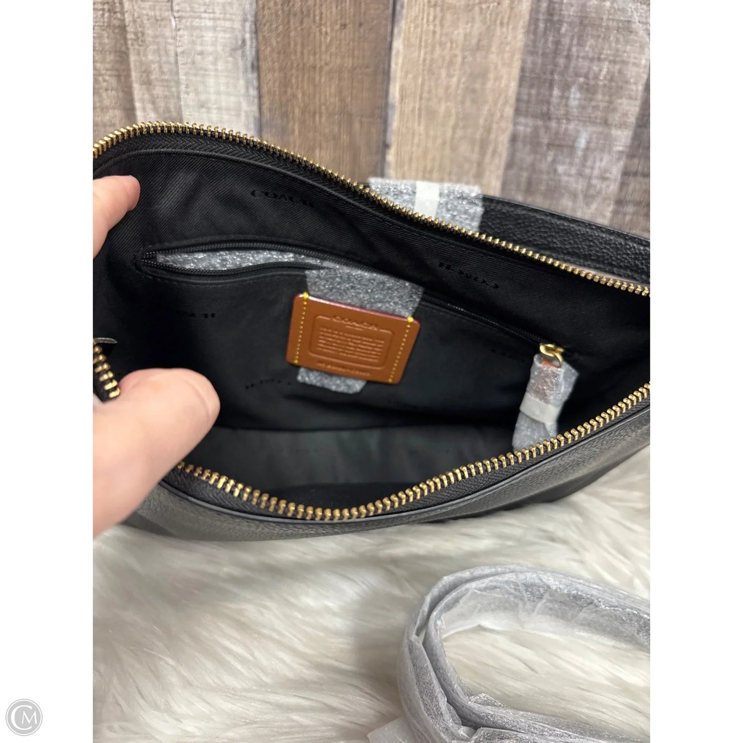 Crossbody Designer By Coach, Size: Medium