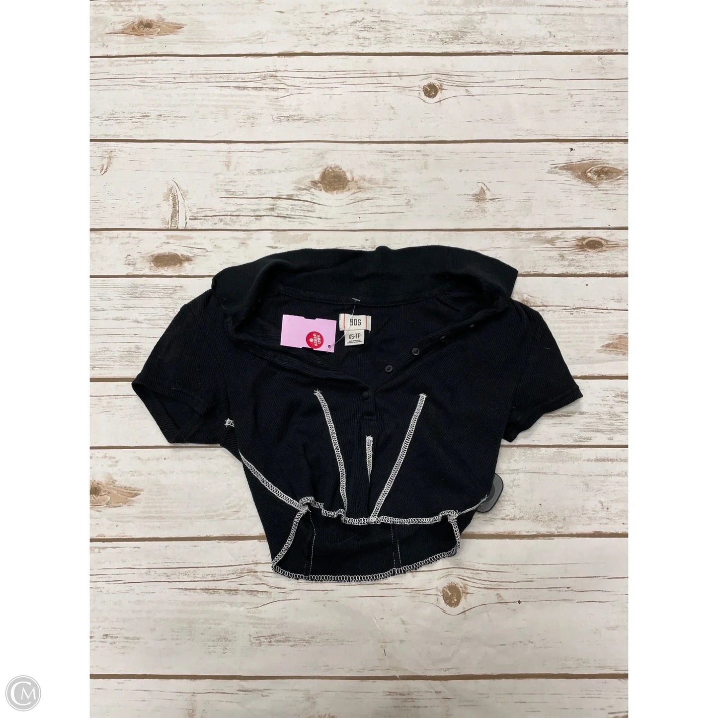 Top Short Sleeve By Bdg In Black, Size: Xs