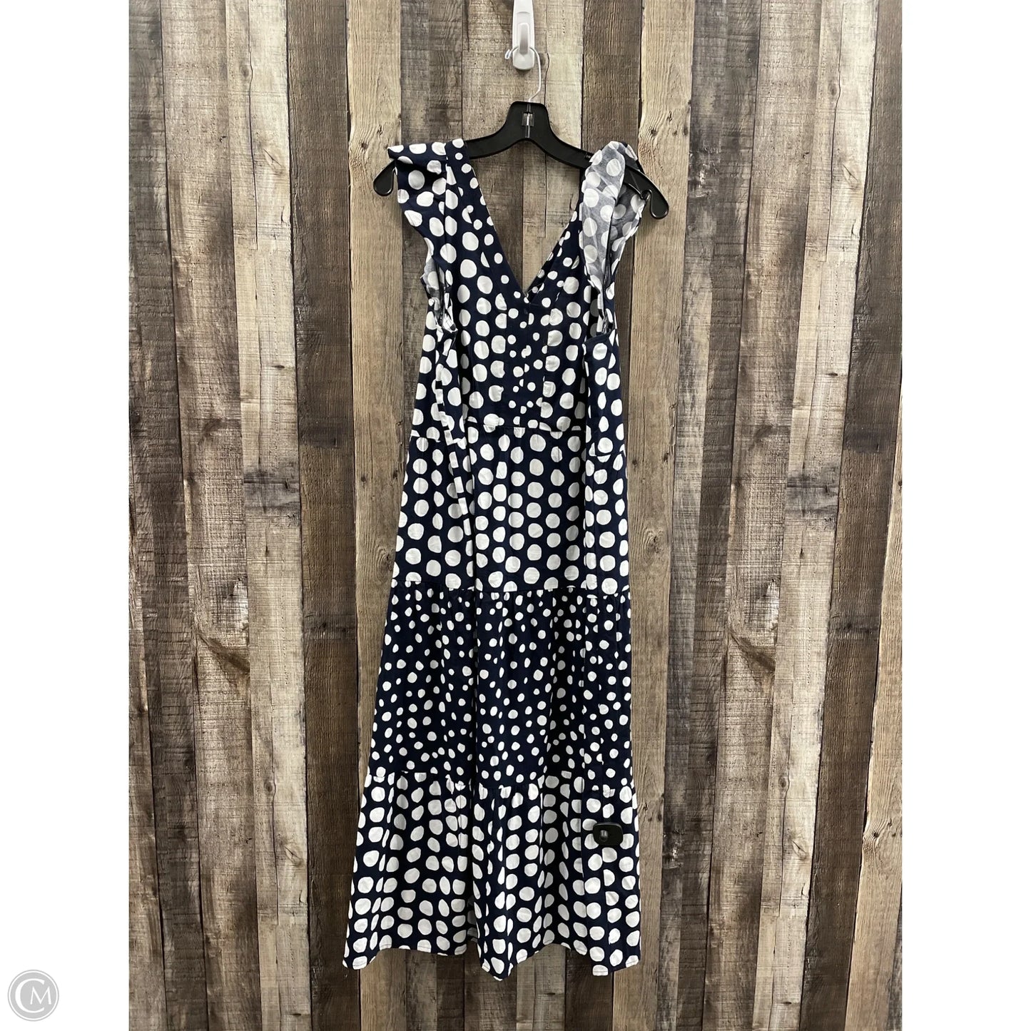 Dress Casual Maxi By Loft In Polkadot Pattern, Size: L