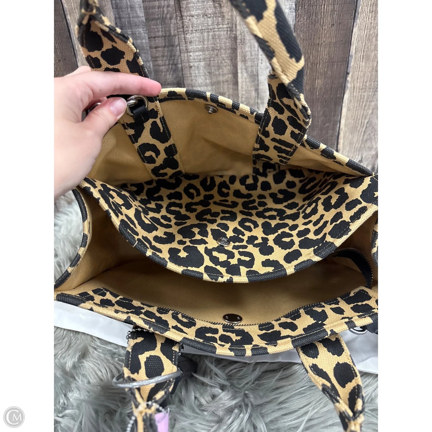 Tote Designer By Coach, Size: Medium