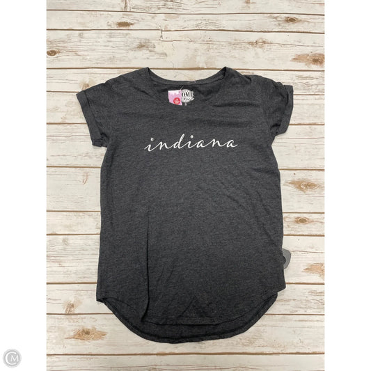 Top Short Sleeve By Home Free In Grey, Size: S