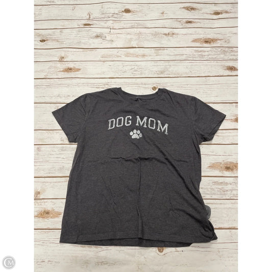 Top Short Sleeve By Modern Lux In Grey, Size: M