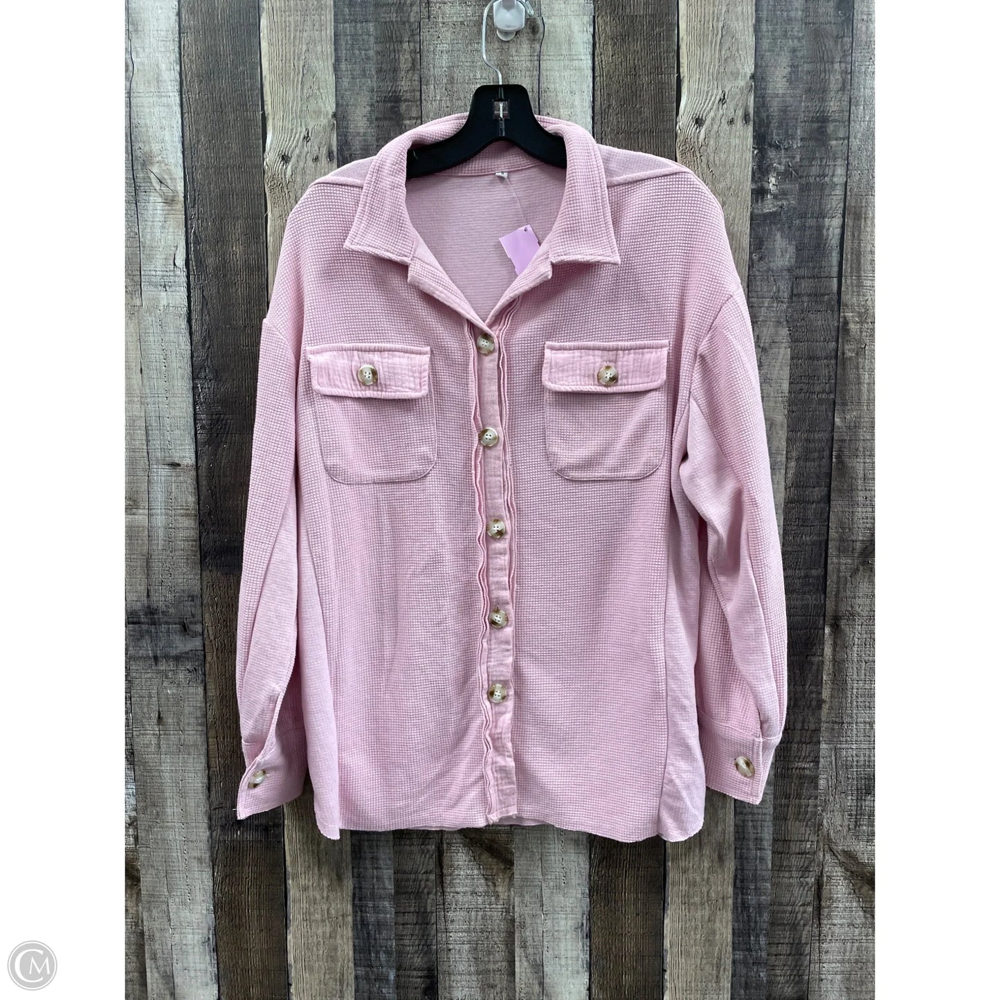 Top Long Sleeve By Cmf In Pink, Size: S