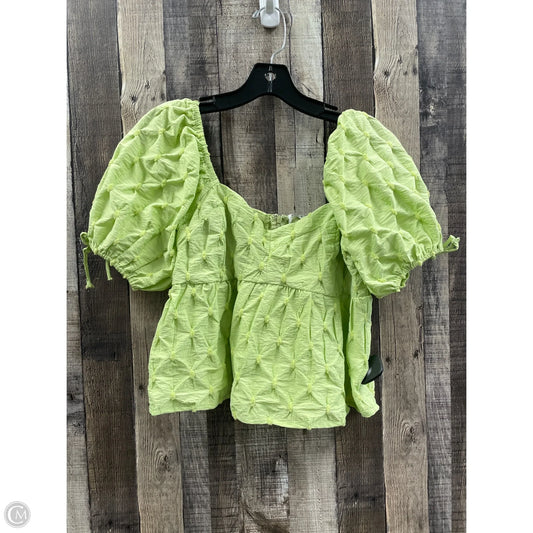 Top Short Sleeve By Vestique In Green, Size: M