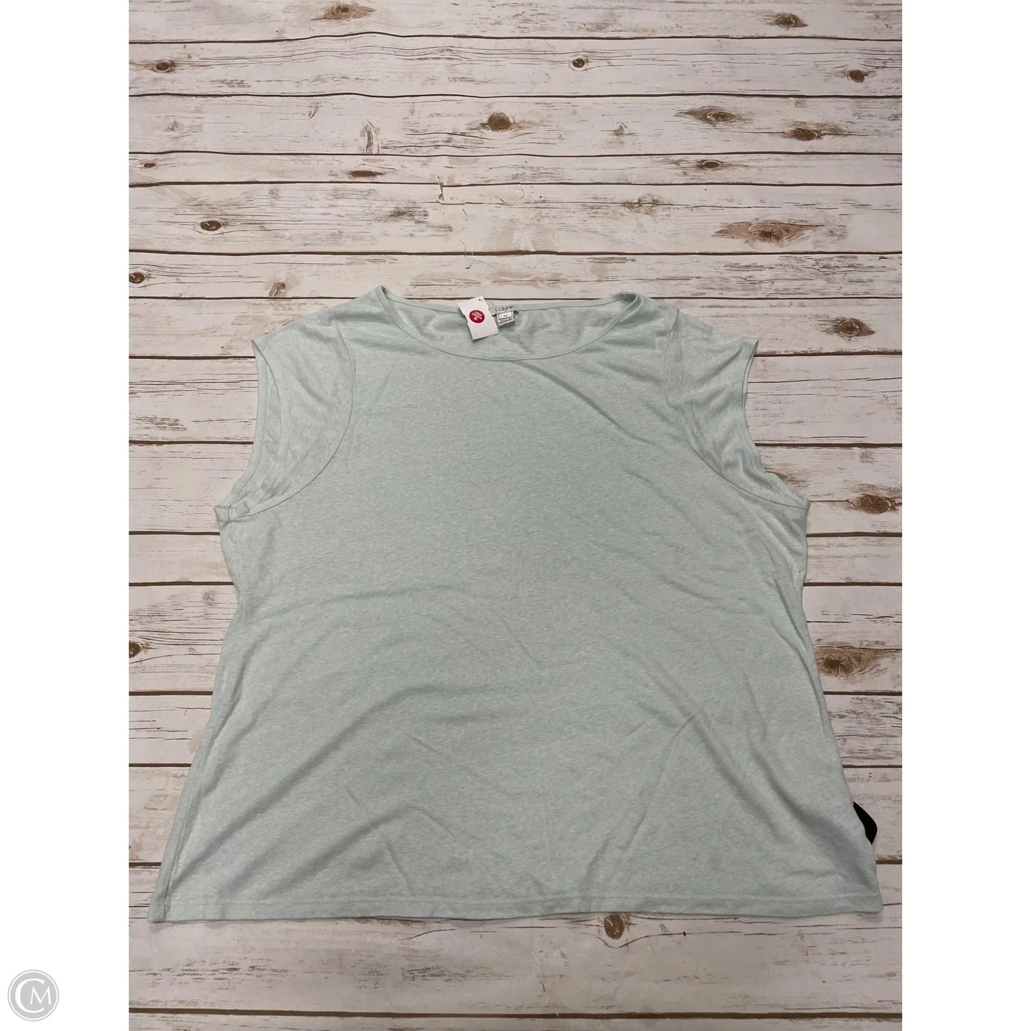 Top Sleeveless By J. Crew In Green, Size: 3x