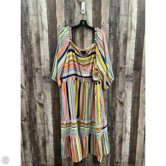 Dress Casual Midi By Donna Morgan In Multi-colored, Size: 3x